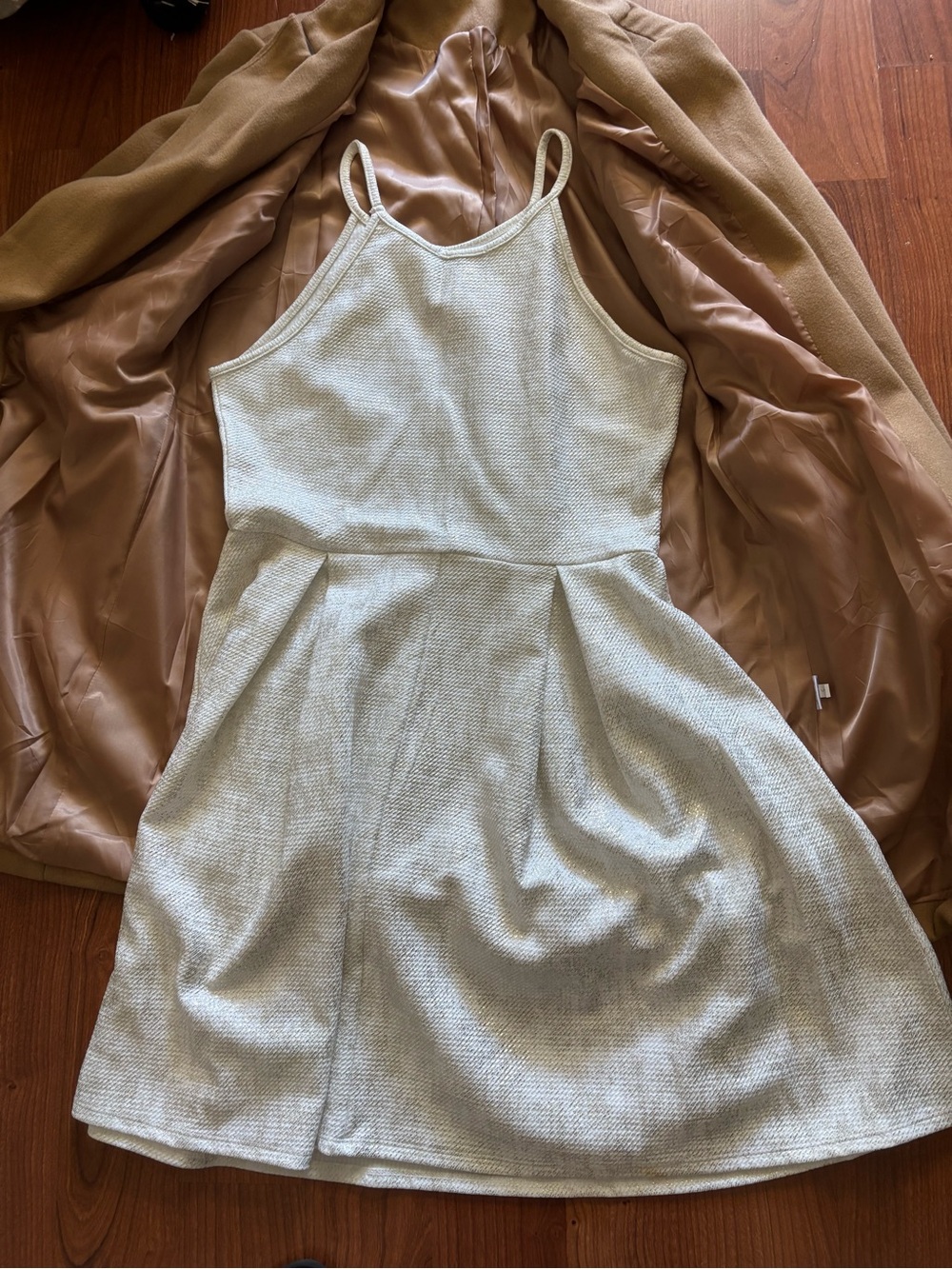 Large Soprano Creme Silver Party Dress Sparkle Short Length & Jacket